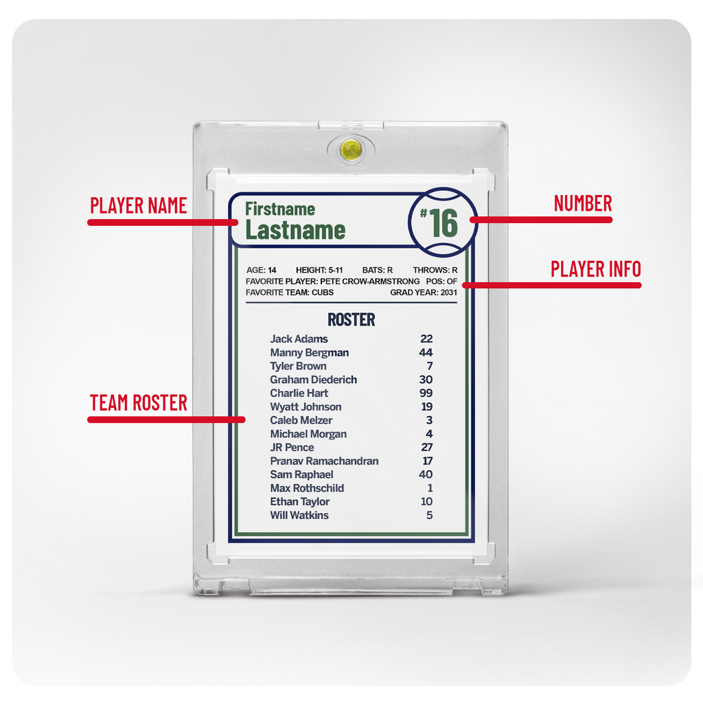 Single Custom Card with Premium Case