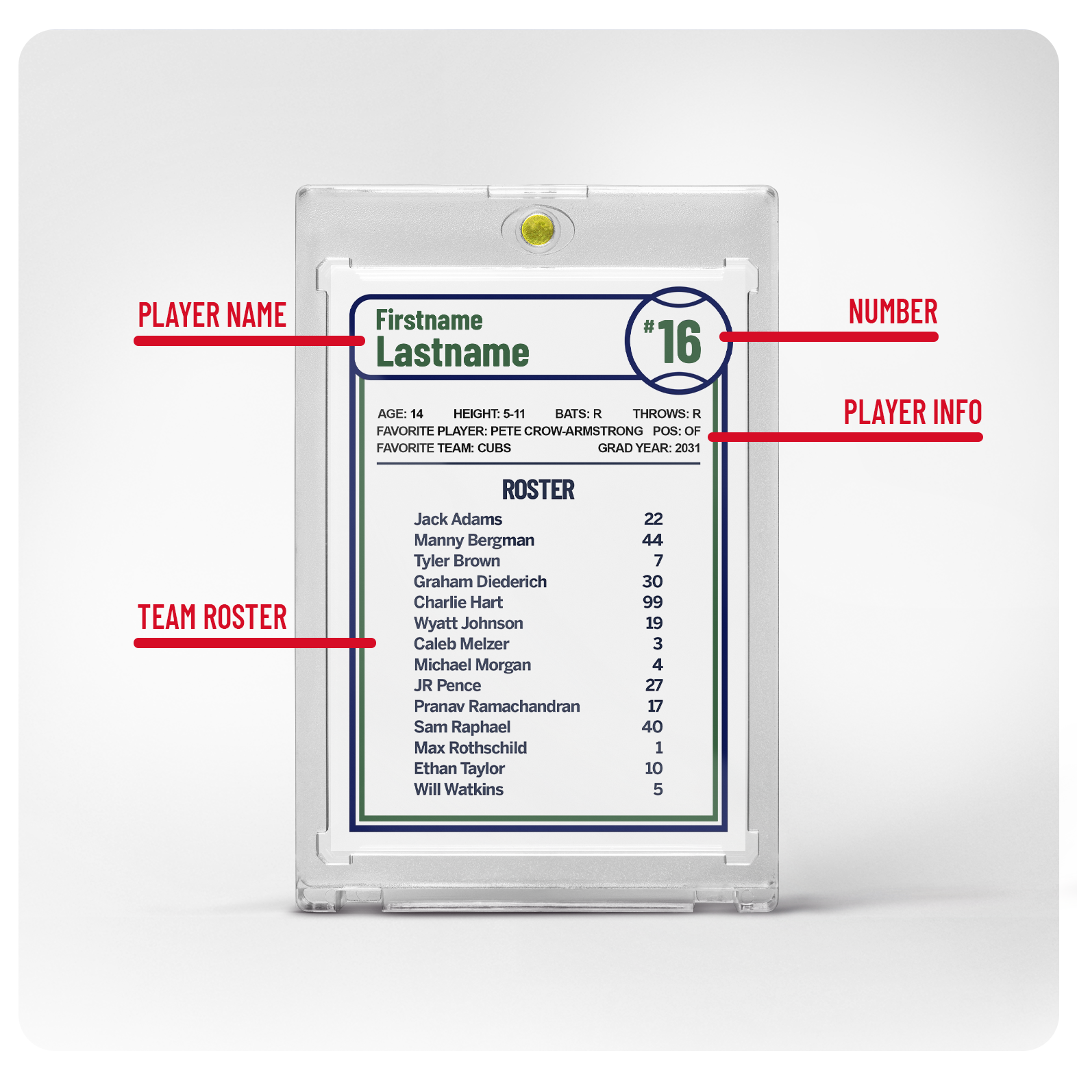 Single Custom Card with Premium Case